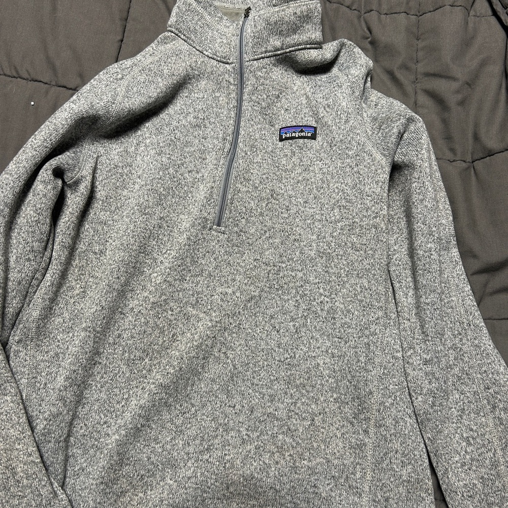 Patagonia Heather Gray Fleece Pullover